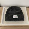 ¡Contiene gorro de lana tipo gigante bueno! Gorro de lana tejido estilo coreano otoño e invierno todo a juego cálido color liso circunferencia de cabeza grande gorro para el frío para hombres y mujeres