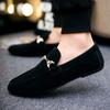 Zapatos Casuales Perezosos de Estilo Coreano de Moda Combinan con Todo Slip-on Espiritual Social para Hombre Zapatos para Conducir Verano Zapatos Rojos para Hombre
