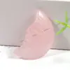 Decoración de cara de luna tallada en piedra natural exclusiva transfronteriza cristal rosa Piedra de Tigre Piedra de energía decoración tallada en piedra exclusiva para transmisión en vivo