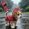 Impermeable Reversible para Mascotas Más Vendido Transfronterizo con Diseño de Velcro Reflectante, Nuevo Estilo para Gatos y Perros, Altamente Impermeable