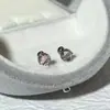 Brincos de Argola de Prata 925 com Pedra da Lua Colorida, Estilo de Luxo Leve de Nicho, Sensação de Alta Qualidade, Design Simples, Brincos Exquisitos para Mulheres