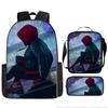 Mochila escolar periférica de Spider-Man para niños y estudiantes de entrega rápida transfronteriza, mochila de hombro, juego de tres piezas