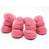Venta al por mayor directa de fábrica Zapatos para perro Botas de nieve Bichón Mascota Perro Gato Chihuahua Zapatos de algodón de lana de cordero Zapatos para mascota