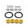 Arandelas de refuerzo para parachoques delantero y trasero de coche JDM, tornillos de sujeción, juntas de doble capa de colores modificadas, sujetadores universales
