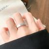 Anillo sencillo de plata 925, anillo que no se decolora, diseño de nicho, sensación de estilo ins, joyería simple, anillo de plata esterlina de alta gama, venta al por mayor para mujeres