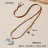 Cordón trenzado para collar para mujer, cordón para colgar colgante de Buda de jade Hetian, correa para el cuello, cordón para colgante de clavícula de sándalo, cordón trenzado hecho a mano al por mayor