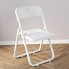 Ventas Directas de Fábrica Silla Plegable para Exterior con Estructura de Acero Plástico Silla Plegable para el Hogar con Respaldo Portátil para Conferencias y Eventos