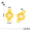 Accesorios DIY de Oro Arena de Larga Duración y Sin Decoloración, Separadores Estampados, Almohadillas Decorativas, Cuentas Separadoras, Accesorios para Pulseras, Componentes de Oro Arena