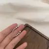Novos Brincos de Zircônia de Uma Fileira 2023 Design Simples de Nicho para Mulheres Tarraxa de Orelha de Alta Qualidade Elegante Elegante Brincos de Celebridade
