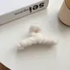 Grampo de Cabelo de Pelúcia 12cm Outono e Inverno para Mulheres, Prendedor de Tubarão para Penteado no Topo da Cabeça, Acessório de Cabelo, Grampo, Grampo de Cabelo para o Topo da Cabeça de Mulheres