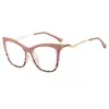 Novos Óculos de Design Cat-Eye de Luxo Leve Anti-Luz Azul para Trabalho Deslocamento Armação Grande Ultraleve Emagrecimento para Encontros Rosto Limpo Lentes Transparentes