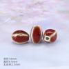Paquete de 10 cuentas de cerámica Jingdezhen esmaltadas, pequeñas pulseras de cuatro lados, accesorios de joyería con cuentas, pulsera con cuentas al por mayor