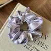 Scrunchie de Cetim com Ponto de Onda Preguiçoso Estilo Coreano com Textura de Alta Qualidade para Rabos de Cavalo e Coques, Acessório de Prendedor de Cabelo para Mulheres