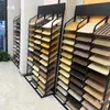 Estante de Exhibición para Azulejos, Piedra, Piso, Tablero, Gabinete, Panel de Puerta, Estante de Exhibición de Tablas de Colores, Piso de Madera, Hebilla de Aluminio, Estante de Exhibición Vertical