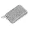 Paño de alambre de acero para lavar platos reemplaza la lana de acero, el paño de alambre plateado no se engrasa fácilmente, grueso de doble cara, frota ollas sin rayar, artefacto para lavar platos