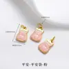 Tendencia Nacional Método Antiguo Arena Oro Colgante Fuego Azul Goteo de Aceite Suerte Hueco Tallado Incrustado Perlas Hecho a Mano DIY Pulsera Collar Accesorios