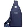 Bolsa de Peito Masculina Grande Capacidade Estilo Coreano Nova Bolsa Transversal de Nylon Moda Casual Esportes Equitação Bolsa de Ombro Transversal