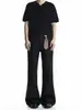 Calça Social Lisa Retrô Americana Streetwear Masculina Outono Estilo High Street Resistente a Amassados Toque Premium Micro-Flare Calça Longa