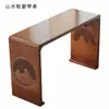Mesa y Taburete de Madera Maciza para Guqin, Mesa de Resonancia, Mesa Zen de Caligrafía de Nuevo Estilo Chino, Mesa de Cultura Tradicional China, Mesa para Copiar Escrituras y Caligrafía, Mesa y Taburete para Guzheng