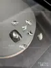 Joyería de Pedrería K9 de Alta Calidad con Parte Trasera Puntiaguda para Uñas, Pedrería Transparente Blanca tipo Caramelo de Roca Deslumbrante, Pedrería Irregular Apilada en Ángulo Recto Largo, Bolas de Pedrería para Uñas al por Mayor