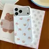 Capinha de Celular Ursinho Biscoito Fofa e Adorável para Meninas, Adequada para Apple iPhone 15/16/17 Pro Max