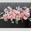 Casamento simulação de flor linha estrada chumbo linha decoração de flores teto simulação de flores de plástico decoração de casamento flor artificial atacado