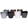 Maceta de Melamina con Forma de Ola Nueva del Fabricante, Maceta de Plástico Negro Imitación Porcelana, Maceta Simple para Plantas Verdes, Venta al por Mayor