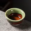 Taza de té de cerámica Kung Fu, taza de té creativa, taza pequeña individual, taza de degustación de té celadón, taza de pez para uso doméstico, cuenco de té, taza de maestro