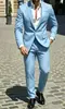 Traje de Negocios Formal de Dos Piezas para Hombre, Corte Ajustado, Atuendo Formal para Padrinos y Novios, Traje de Boda