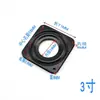 Suporte de exibição giratório para prateleira de livros, prateleira giratória, base com rolamento de esferas completo, rotação de 360 graus, hardware redondo oco galvanizado preto.