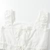 25062-25 Nuevo Estilo de Verano Francés Estilo Lujuria Pura Encaje Lazo Cordón Top Chaleco Ultracorto