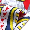 Meias Femininas Temáticas de Poker para o Verão Transfronteiriças na Cor Café, Nova Moda Tendência Rosto Sorridente Versátil Confortável Meias para Estudantes
