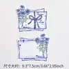 Día de San Valentín Chino Floristería Sorpresa Bendición Tarjeta de Felicitación Flores Acuarela Floral Retro Tarjeta de Mensaje Festivo Hermosa Tarjeta de Bendición