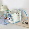 Nueva Bolsa de Lona para Niños con Estampado de Dibujos Animados Lindos, Bolso de Hombro Único para Niños Pequeños y Bebés, Bolsa Tipo Cubo para Snacks de Gran Capacidad para Salidas