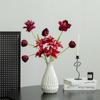 Shumen tulipán lirio flor artificial flor de seda flor falsa ramo de flores secas decoración arreglo floral para sala de estar decoración de alto sentido