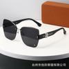 Llegada Nueva 2025 Sin Marco Decoración Camelia Estilo Chanel Gafas de Sol de Alto Nivel para Mujer Gafas de Sol Rojas de Moda en Línea