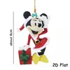 Decoração Pendente de Árvore de Natal de Acrílico Dupla Face Desenho Animado de Natal Fofo Pendente de Carro Novo Produto Transfronteiriço