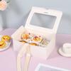 Mini pan Mu Si de 6 y 9 granos al estilo coreano, caja de regalo con huevo y pastel amarillo.