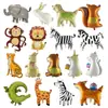 Globos de Papel de Aluminio con Forma de Animales de Dibujos Animados Jirafa Mono para Fiesta Transfronteriza Decoración de Ambiente para Escena Accesorios Venta al por Mayor