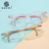 Nuevos Armazones para Lentes Infantiles de Tr90 del Fabricante para Niños con Miopía, Patillas Retráctiles, Estilo Pastoral Sencillo, Venta al por Mayor desde el Fabricante