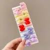Cuerda para el pelo de estrella pequeña de alta elasticidad Banda de goma para atar trenzas pequeñas de pío Accesorios para la cabeza Banda elástica para la cabeza de niños Nueva 2025