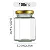 Suministro Directo de Amazon Sellado Botella de Vidrio Hexagonal de 45 Botella para Mermelada de Miel Salsa de Chile Enlatada Mini Miel Embotellada