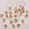 Pingente de amor com zircônia dourada Acessórios para joias DIY Pulseira de coração de pêssego feita à mão Pingente de colar e brincos F356