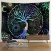 Tapeçaria Amazon psychedelic árvore da vida pano de pendurar cruz fronteiriça comércio exterior ins pano de pendurar pano de fundo pano de parede tapeçaria decorativa