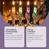 Serie de Decoración de Escritorio con Velas LED de Halloween DOWMOO - Diseños Creativos y Exquisitos, Múltiples Colores Disponibles para Decoración Festiva