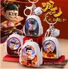 Pingente para Mochila Nezha Light Desenho Animado Luminous Chaveiro Gatinho Pequeno Presente Decoração Luz Noturna Pendurado
