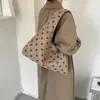 Bolso tote de ante para mujer, nueva colección de otoño 2026, diseño retro y moderno de lunares, bolso de hombro y bolso de mano de gran capacidad