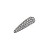 Presilha lateral com franja e cristais, elegante e luxuosa, super brilhante, cheia de strass, presilha BB formato gota d'água, presilha de cabelo lateral de alta qualidade para mulheres