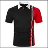 Nova Camisa Polo Masculina de Manga Curta com Gola Estampada em 3D e Tecido Respirável, Moda Casual