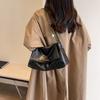 Ins Nuevo Bolso Tote Casual Suave Bolso de Hombro Cruzado para Mujer de Gran Capacidad Popular Otoño Combinable Bolso de Cadena